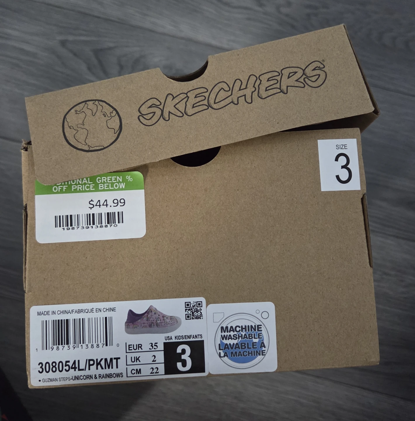 Skechers Kids Unicorn Rainbow Shoes Size 3 - photo 3
