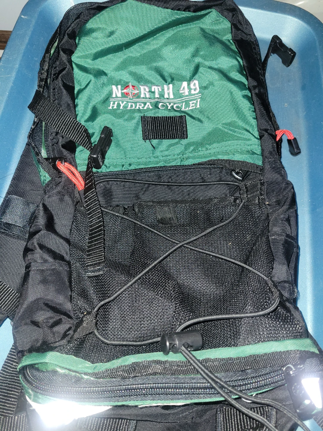 North 49 backpack with reflective on bottom