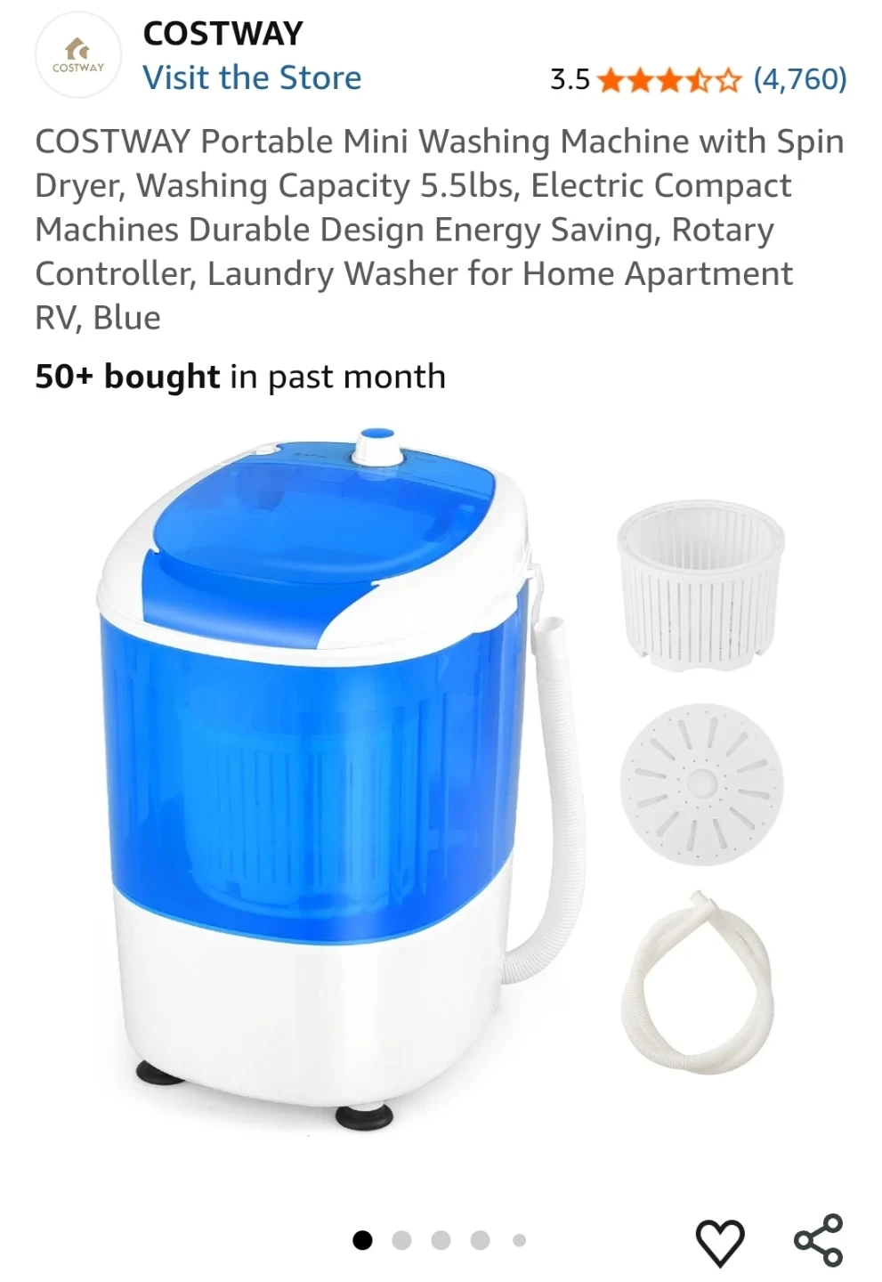 Costway Portable Washing Machine FP10964US-BL - photo 5