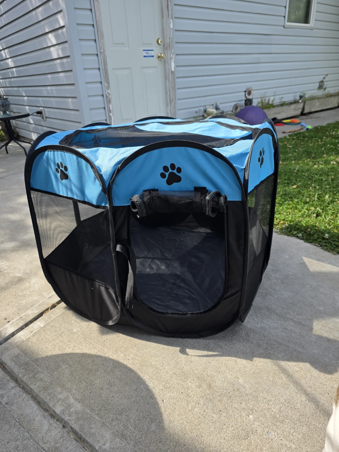 Blue Pop-Up Pet Playpen LARGE:  36x36x24 inches. - photo 4