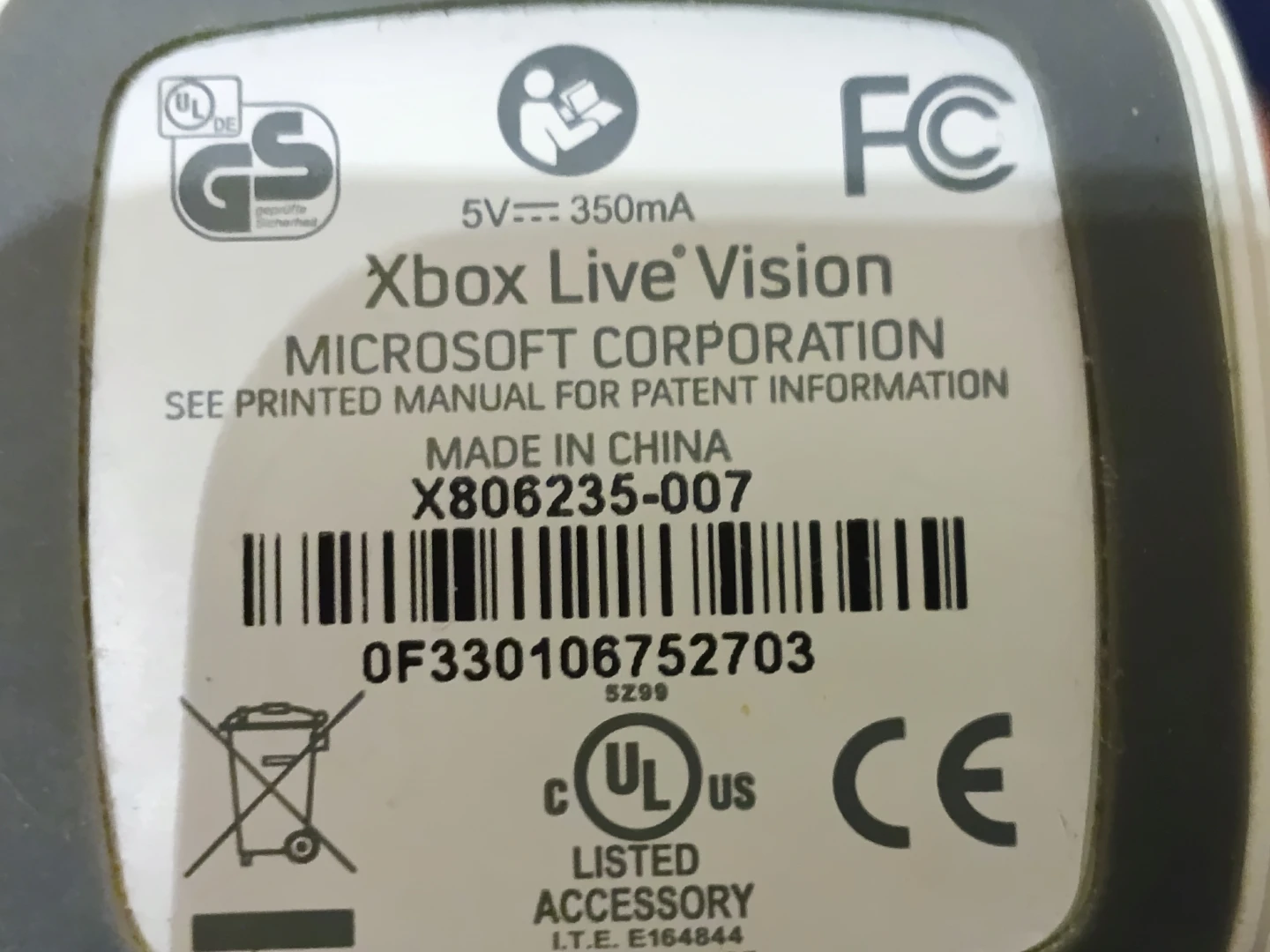 Microsoft Xbox Live Vision Camera - photo 3