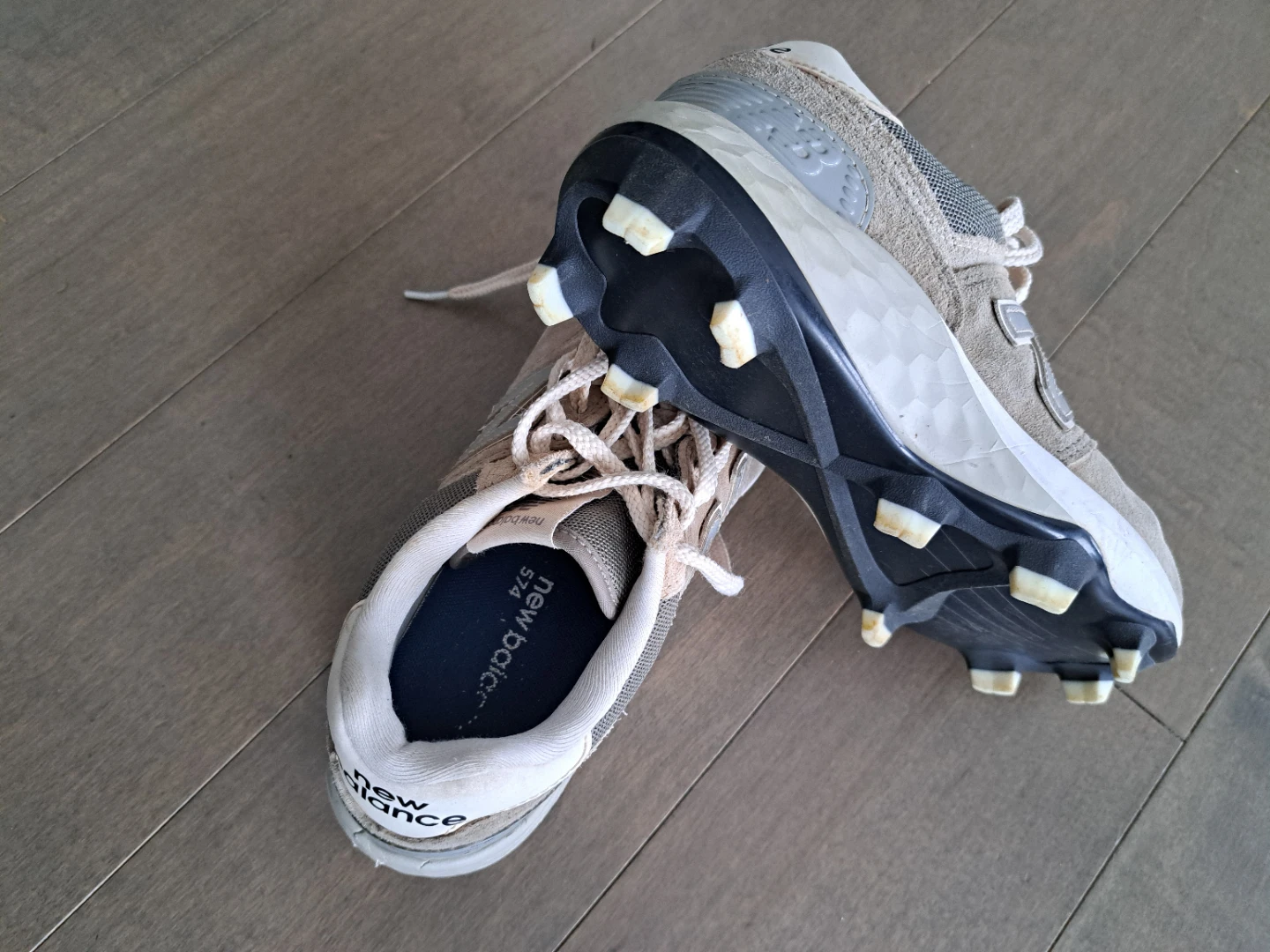New Balance 574 Cleats, size 5.5 - photo 2