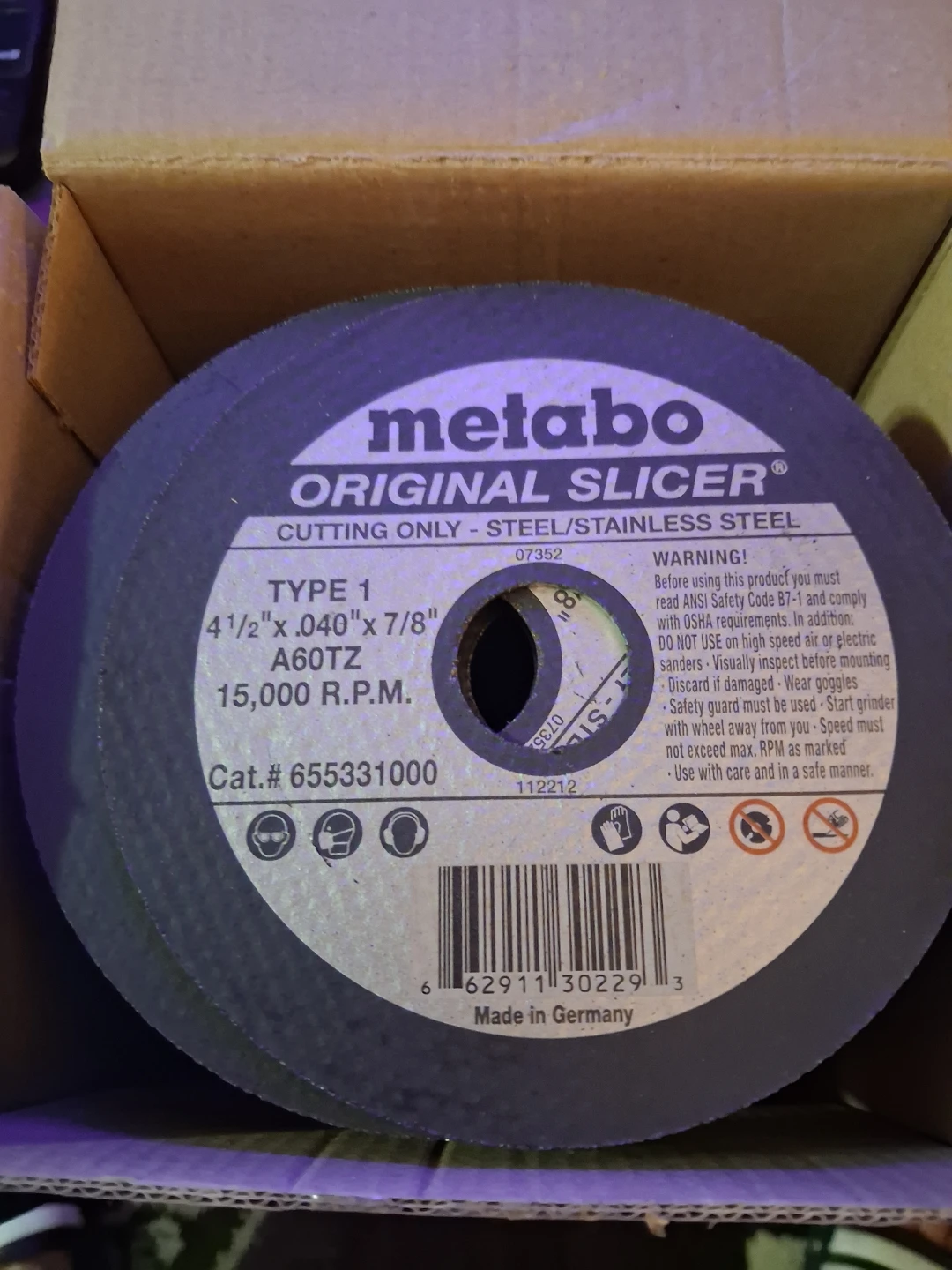 Metabo Original Slicer Cutting Discs - 100 Pack