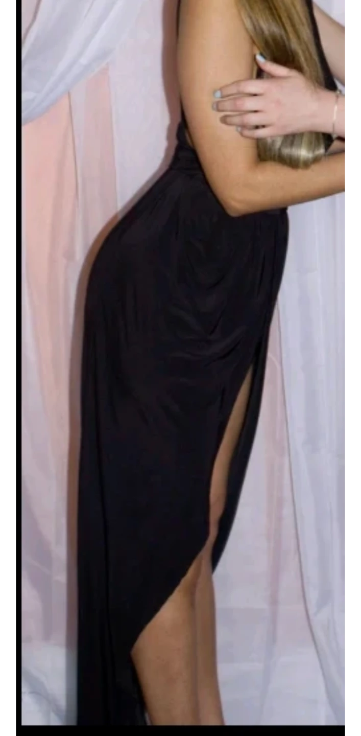 Women's Black Maxi Dress - photo 4