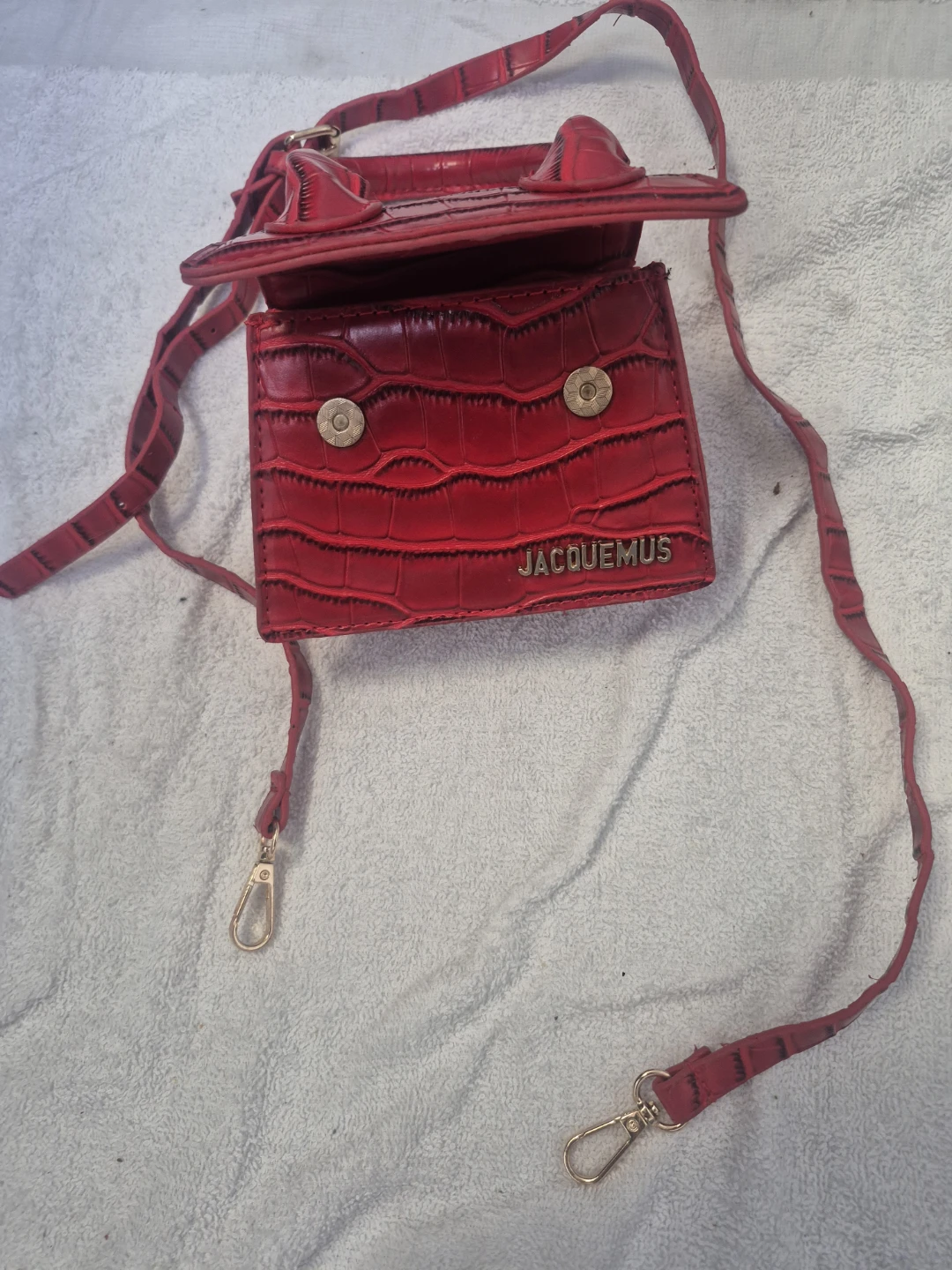 Jacquemus Red Croc Mini Bag - photo 3