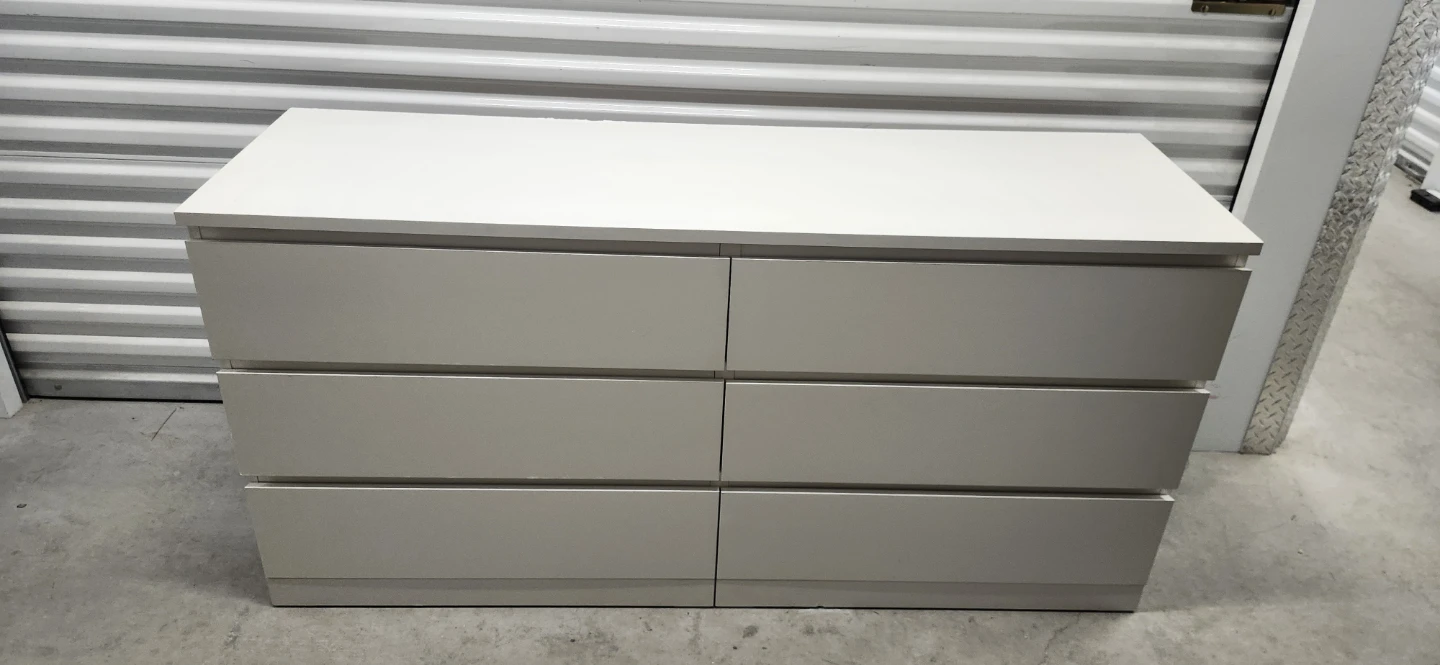 IKEA Malm 6-Drawer Dresser White