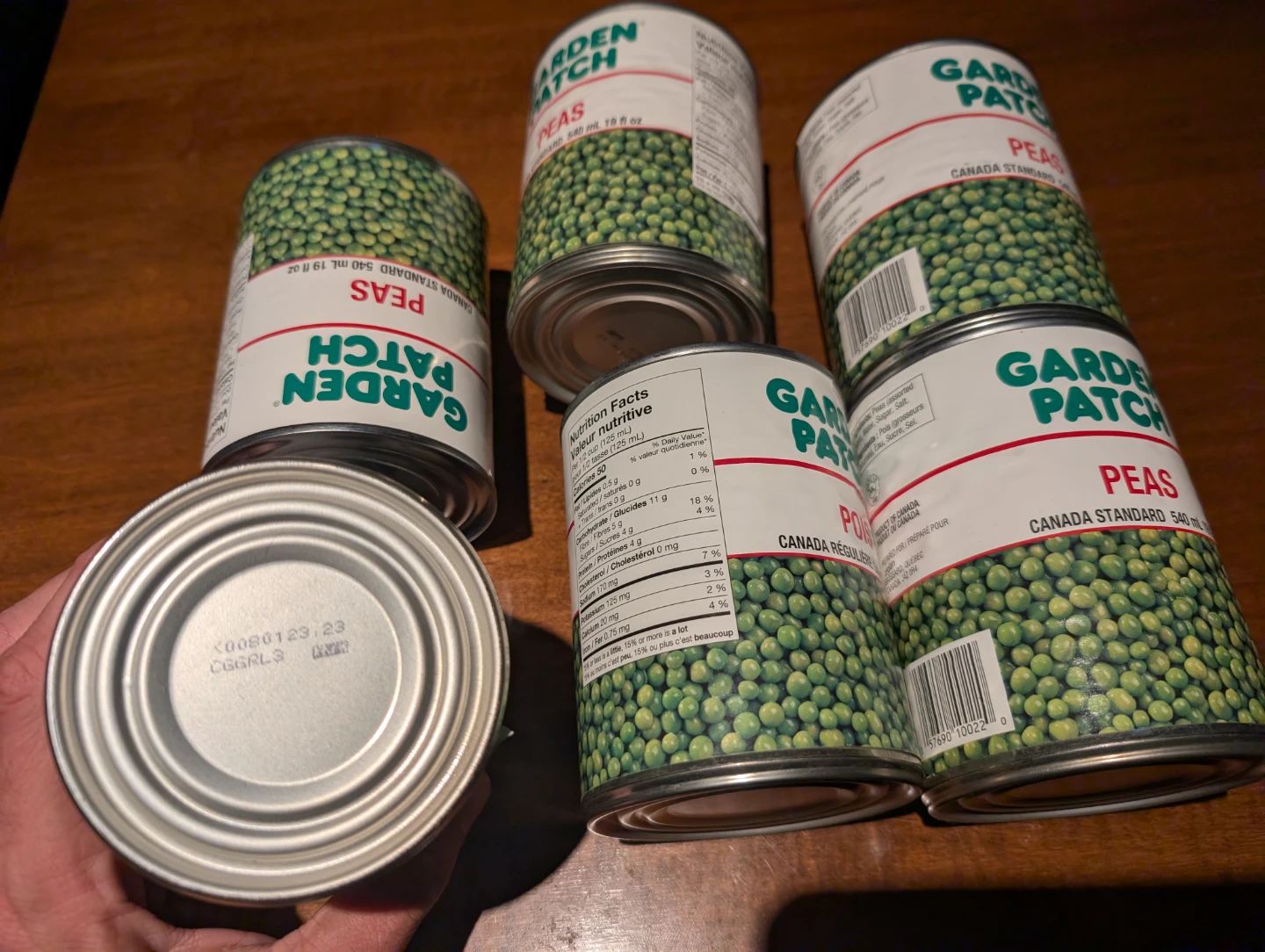 6 cans of Garden Patch Peas - - photo 2