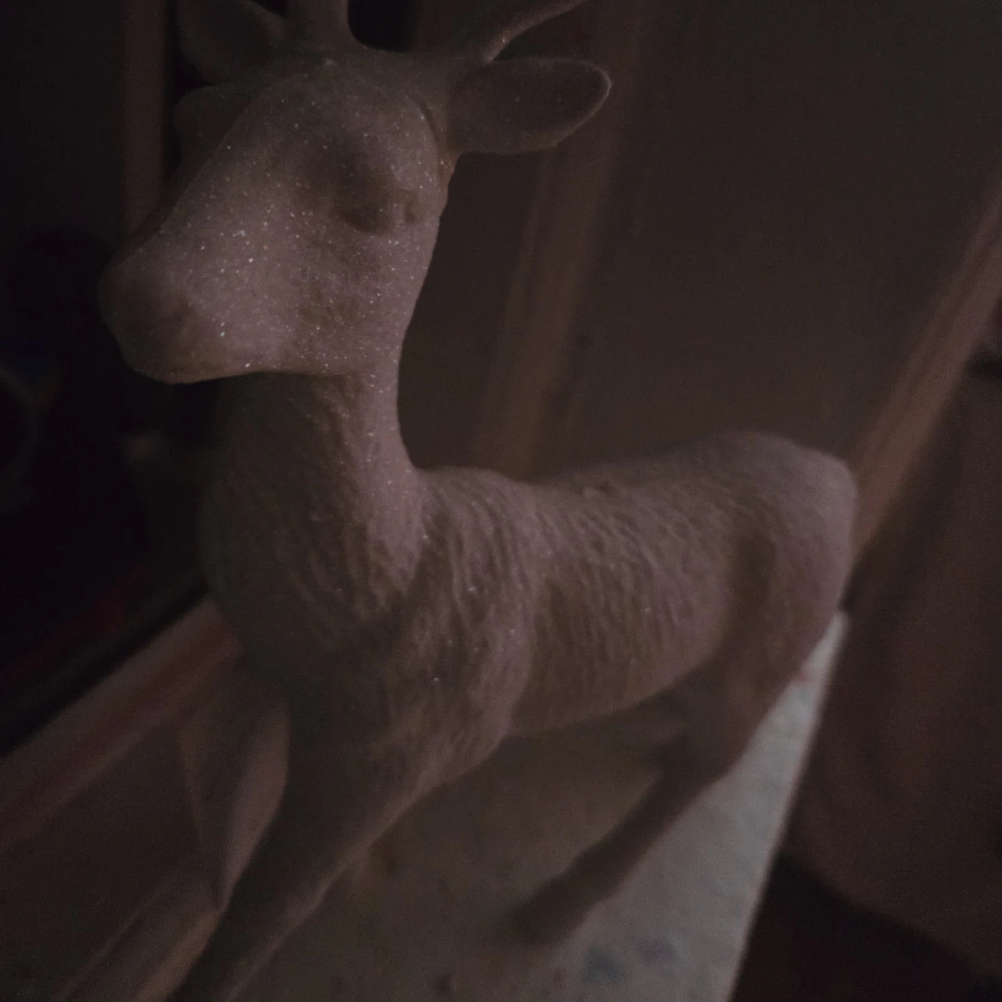 Glittery Deer Figurine