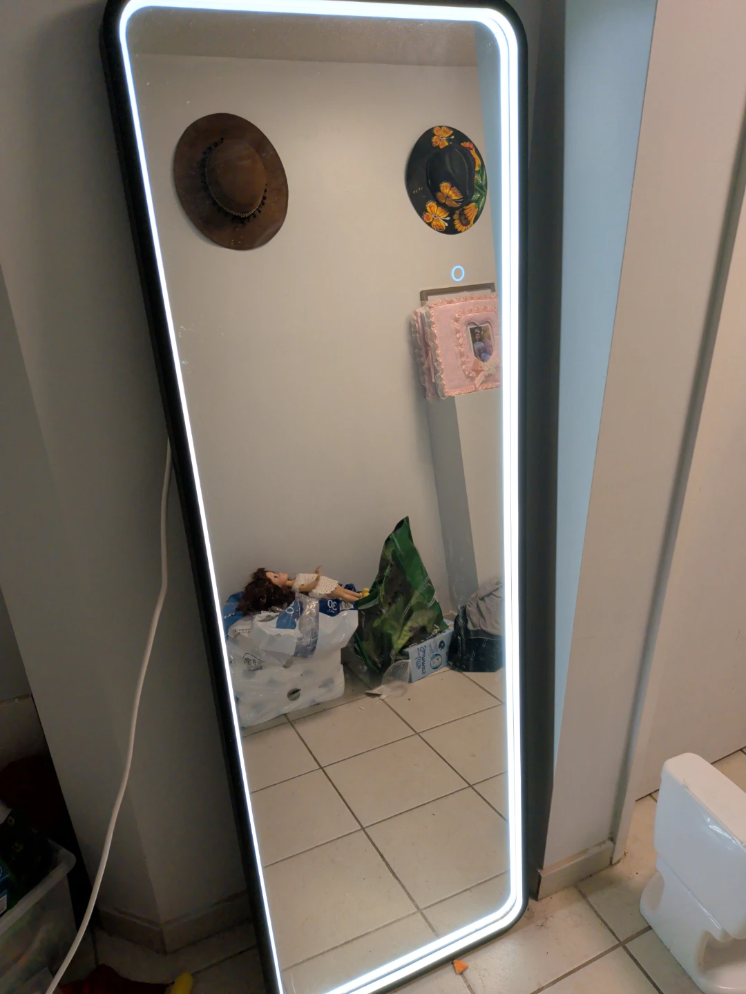Full Length Standing Mirror with LED Light - photo 3