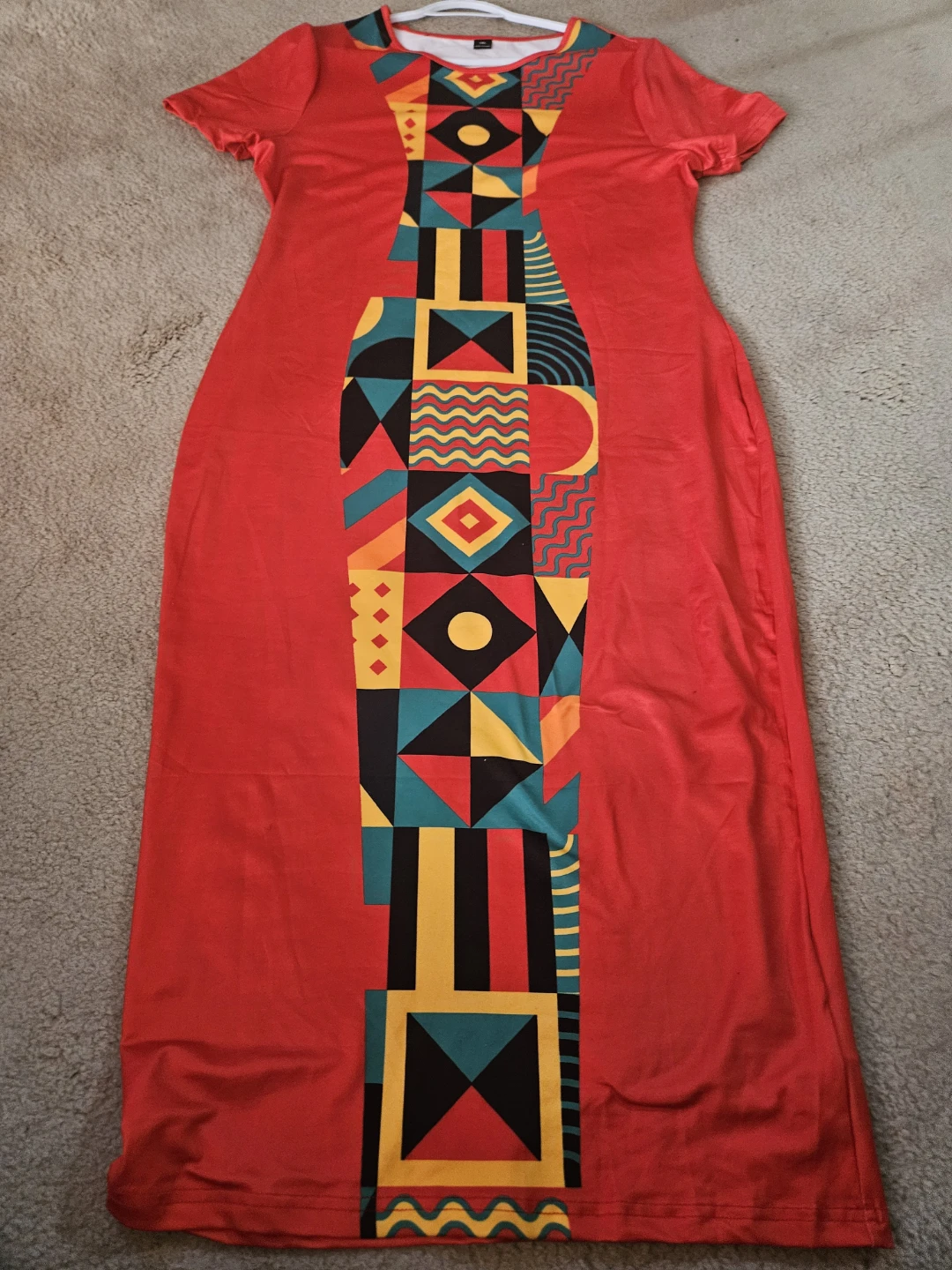 Maxi Dress with Geometric Print