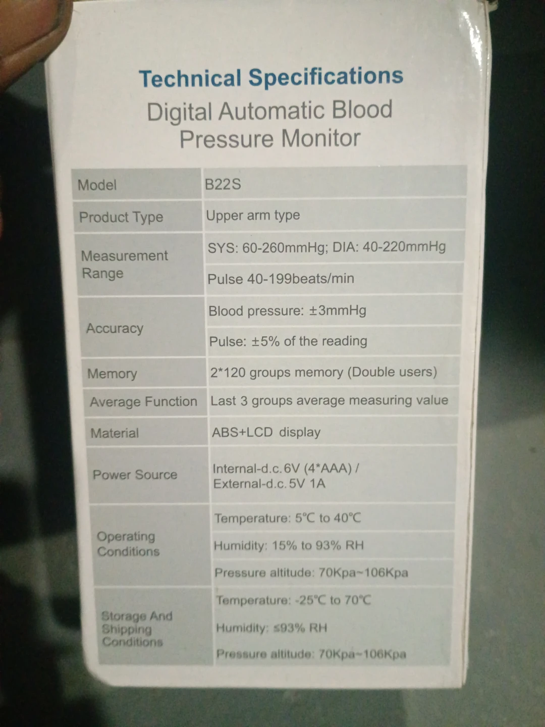 Digital auto blood pressure Monitor - photo 2