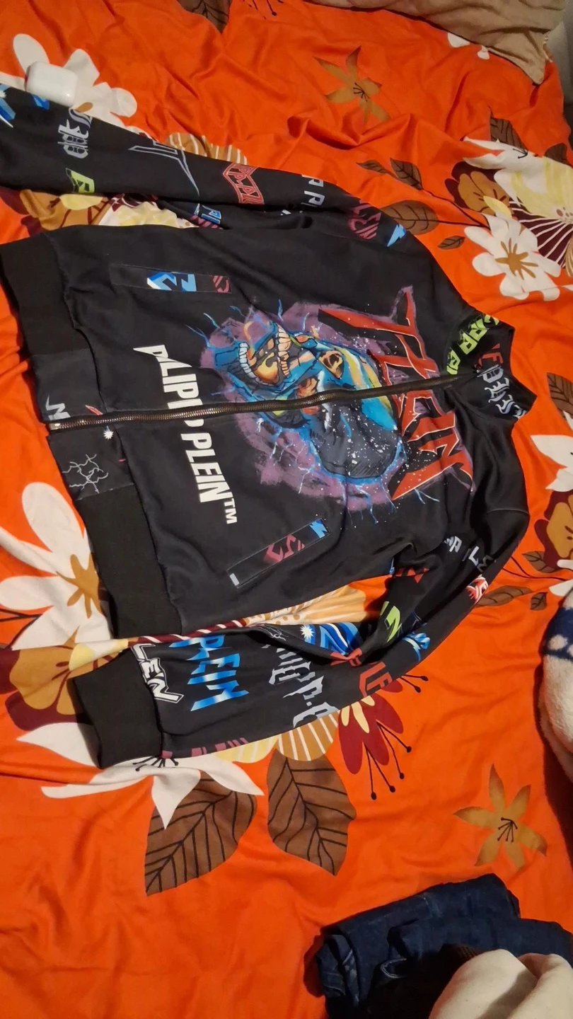 Philipp Plein Black Graphic Track Jacket - photo 3