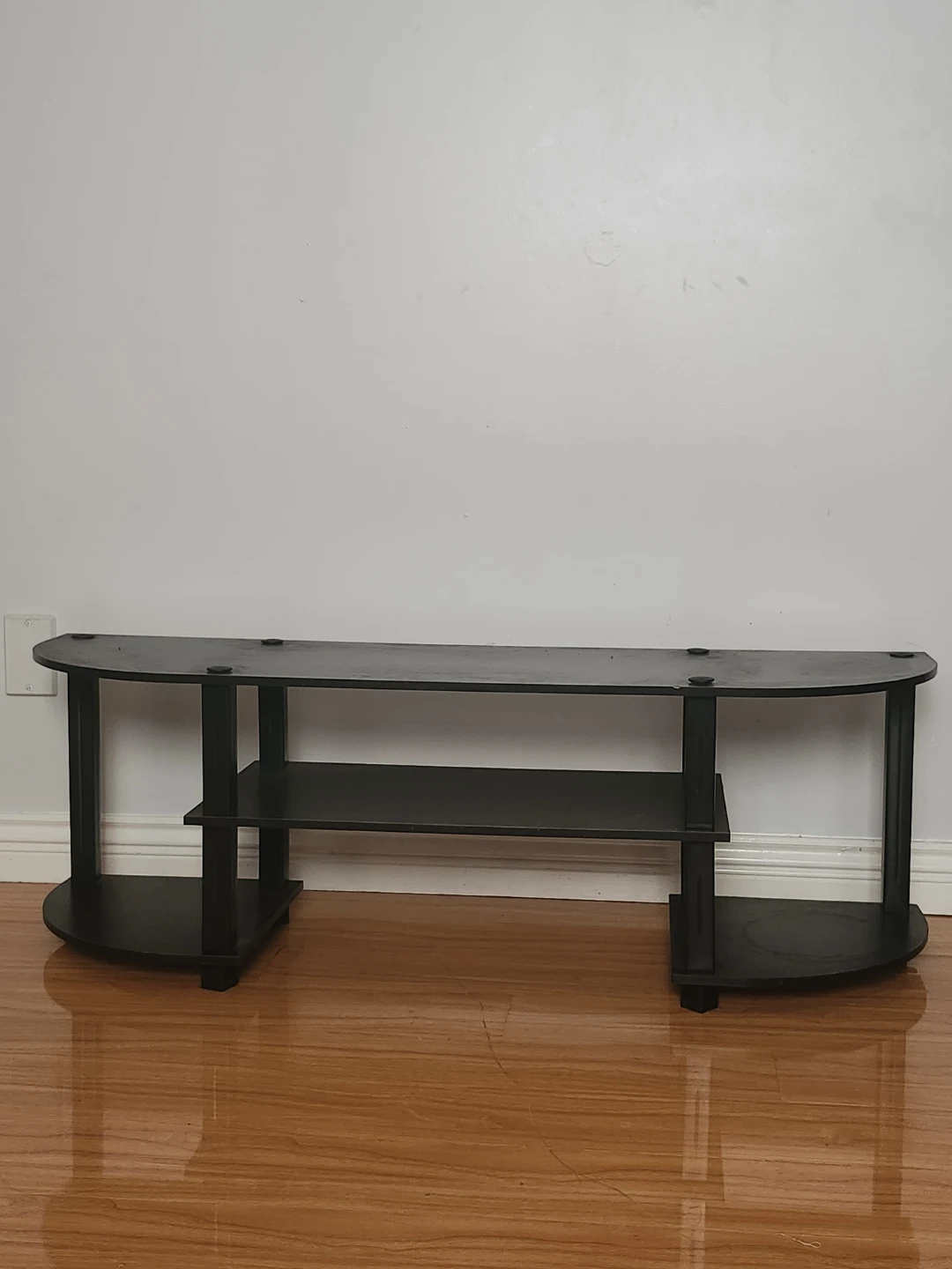 Black Entertainment Unit with Shelves