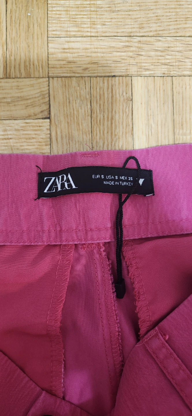 ZARA Pink Wide Leg Pants Size S - photo 3