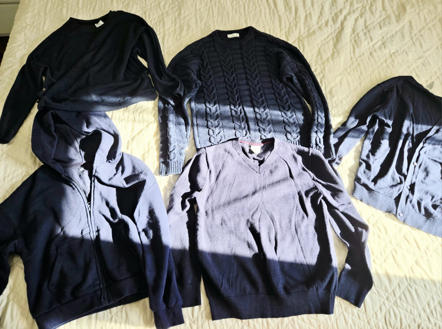 Girls navy-white school uniform, size 12-14, 30 items lot - photo 2
