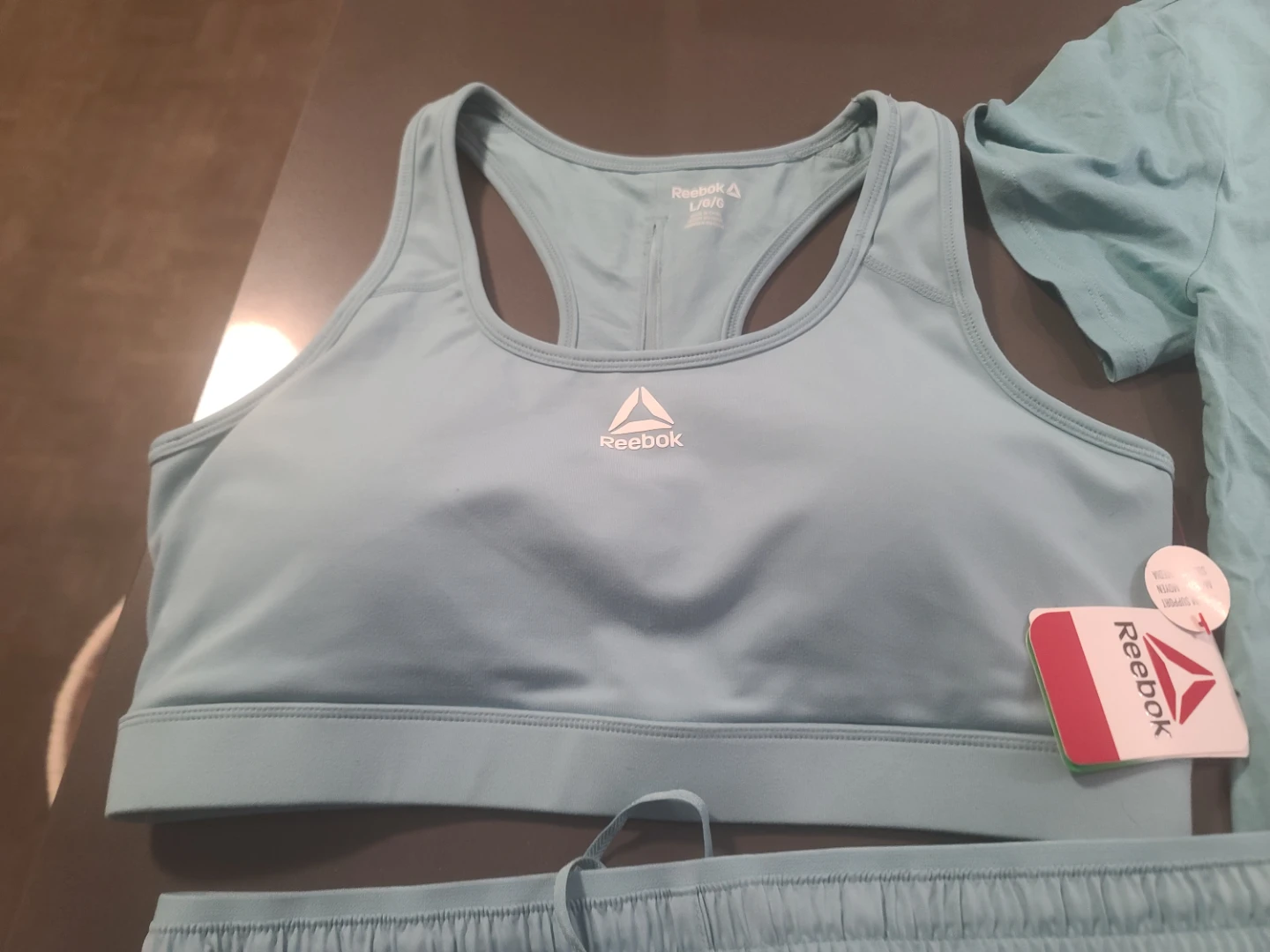Reebok Women's Athletic Set - T-shirt, Sports Bra, Shorts - photo 2