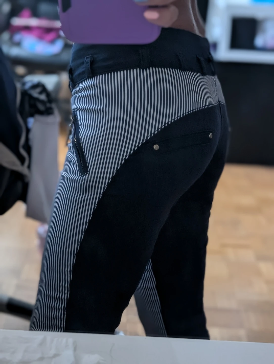 Striped Pants Carmito with Zipper Details