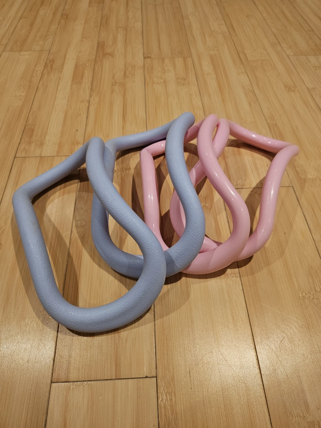 Yoga Pilates Ring Set - Blue & Pink