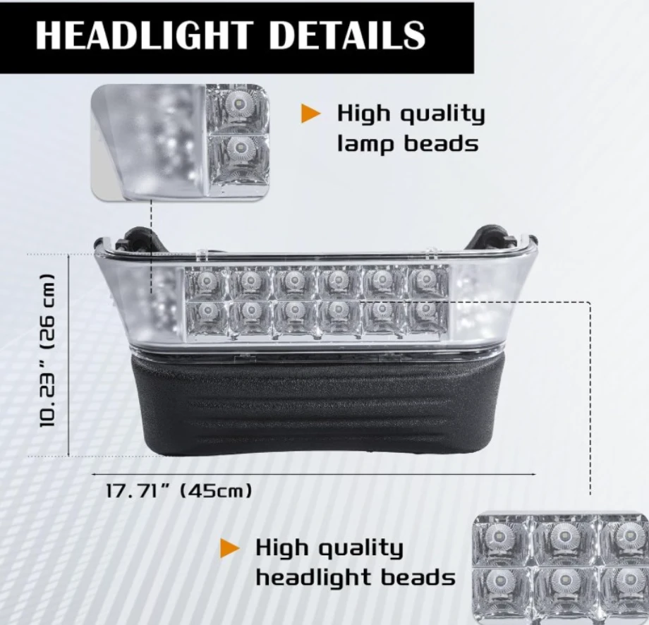 Club Car Precedent 2008+ LED Street Legal Light Kit - photo 3