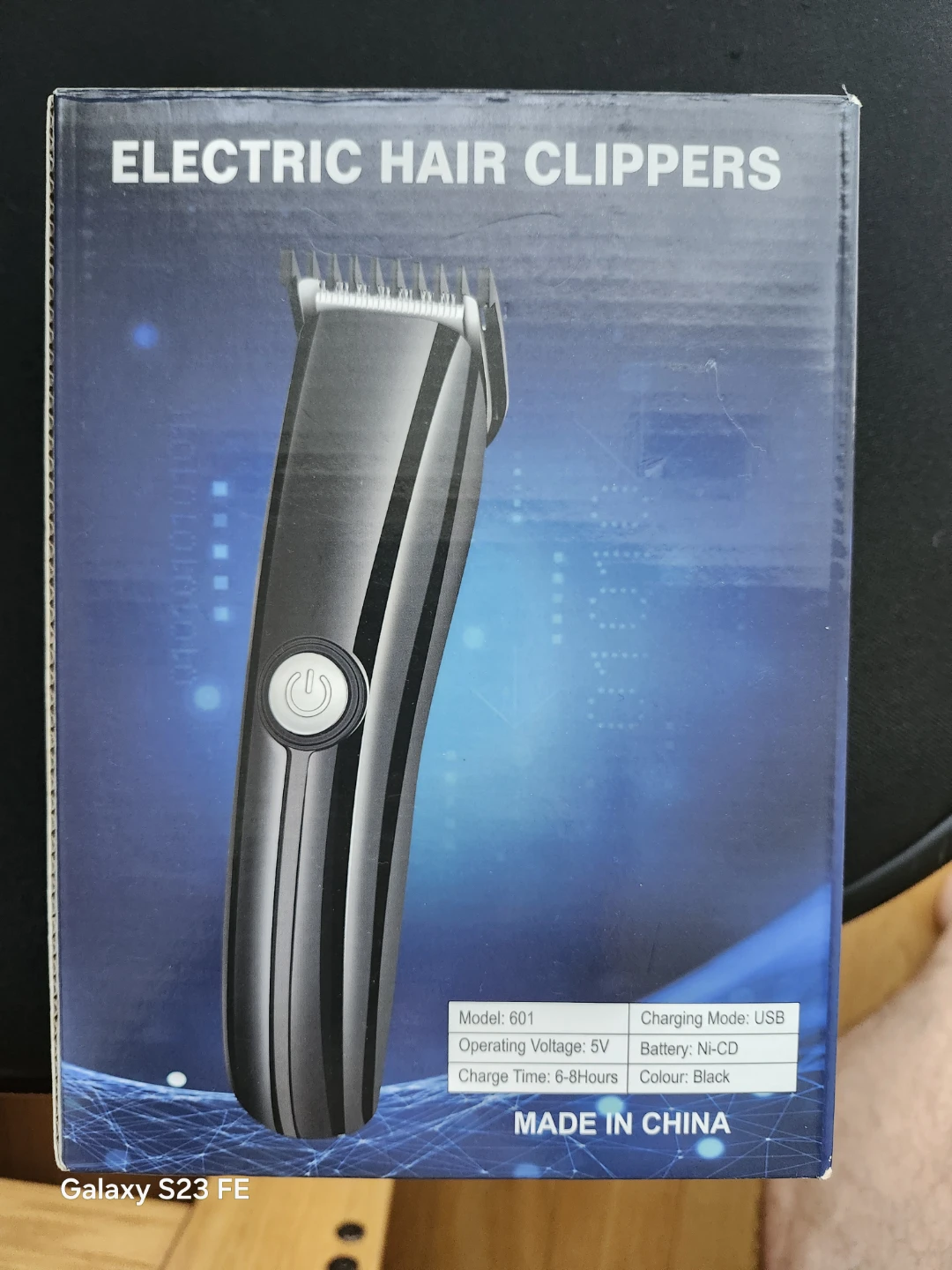 Electric Hair Clippers Model 601 - Black