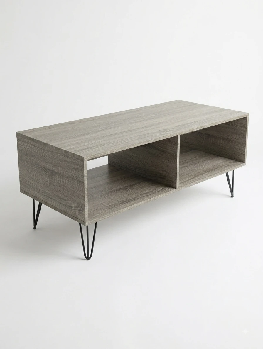 Coffee Table with Storage Shelves