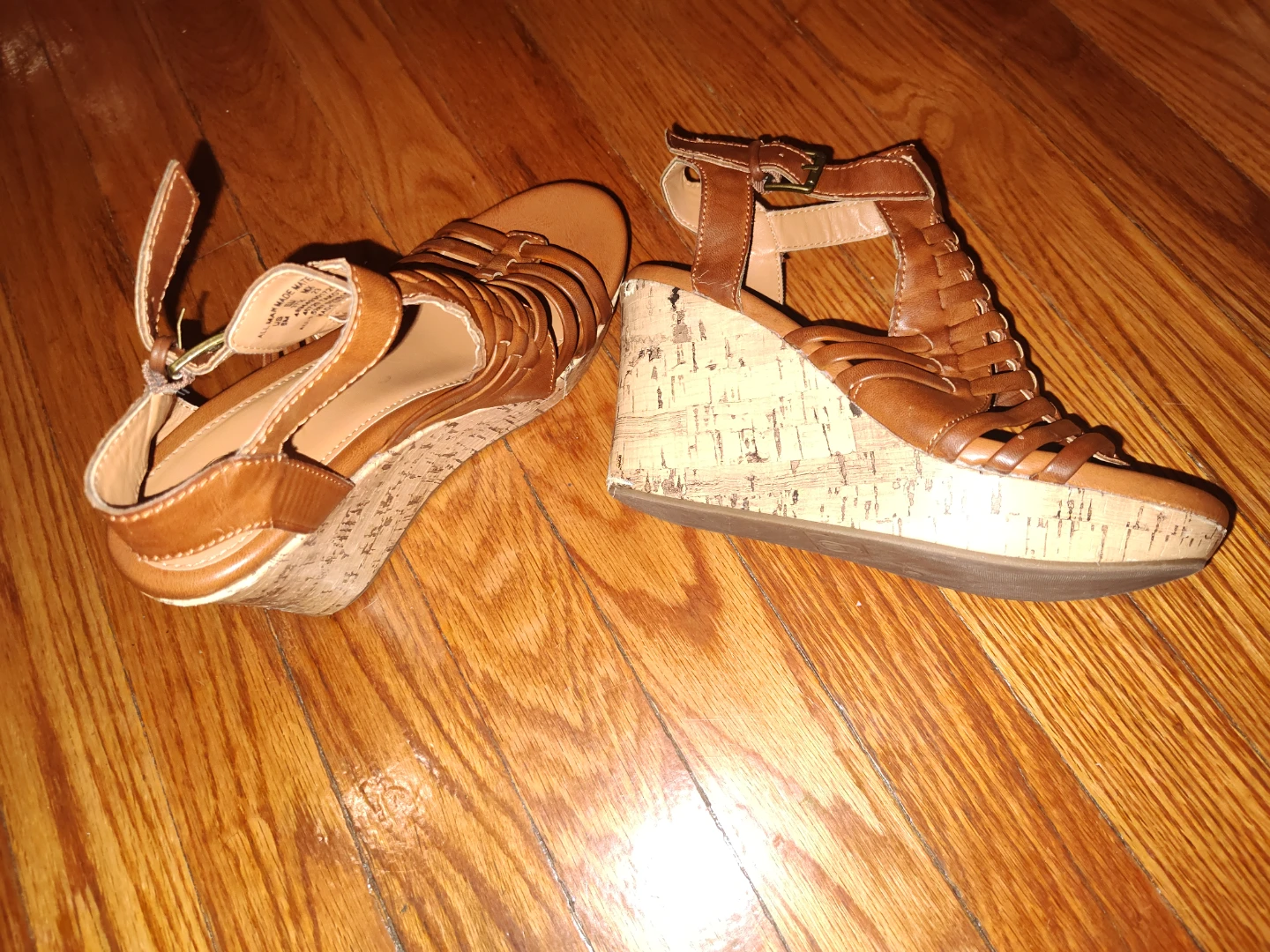 Brown Wedge Sandals Size 6