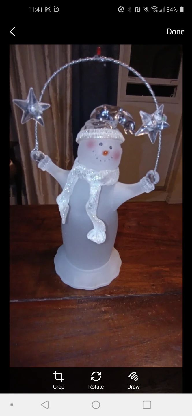 Frosted Snowman Christmas Ornament