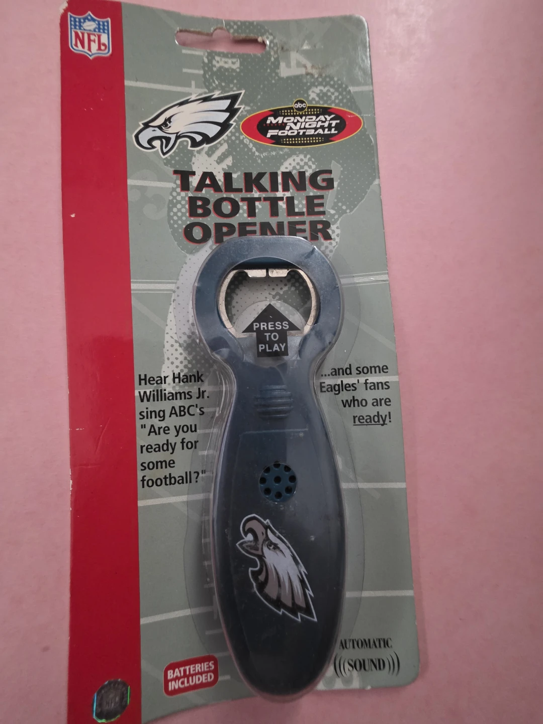 Philadelphia Eagles Talking Bottle Opener
