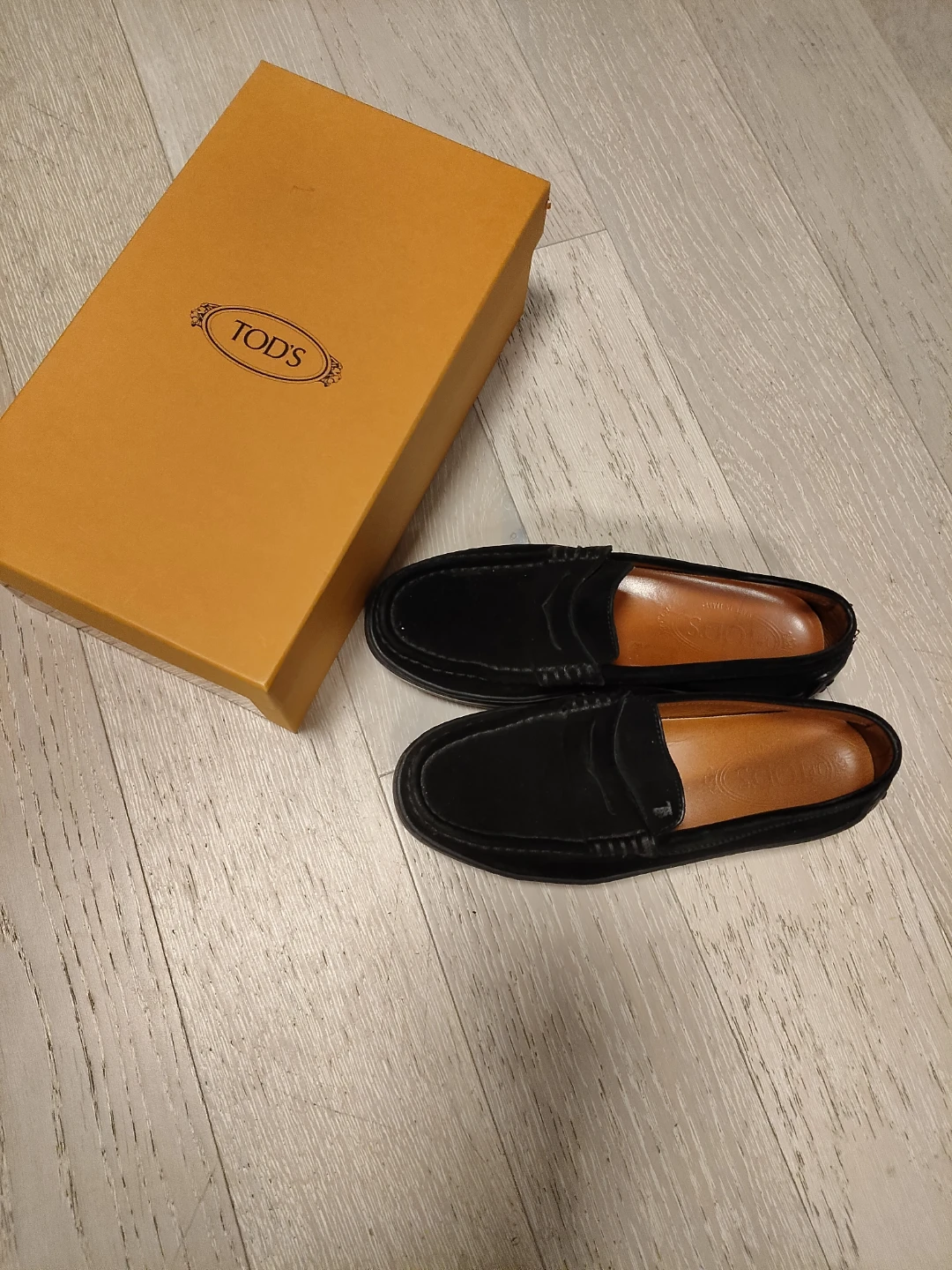 Tod's Black Suede  Loafers Size 36.5 EU (6.5 USA)