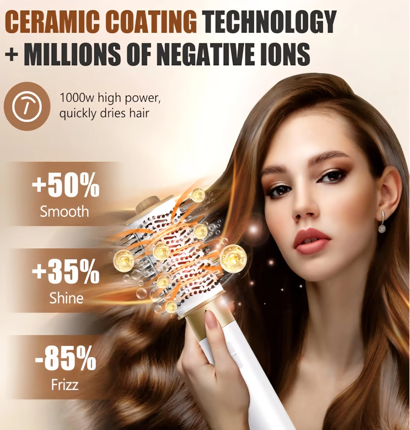 6 in 1 Airstyler, Multi Hair Styler Dryer Brush, - photo 3