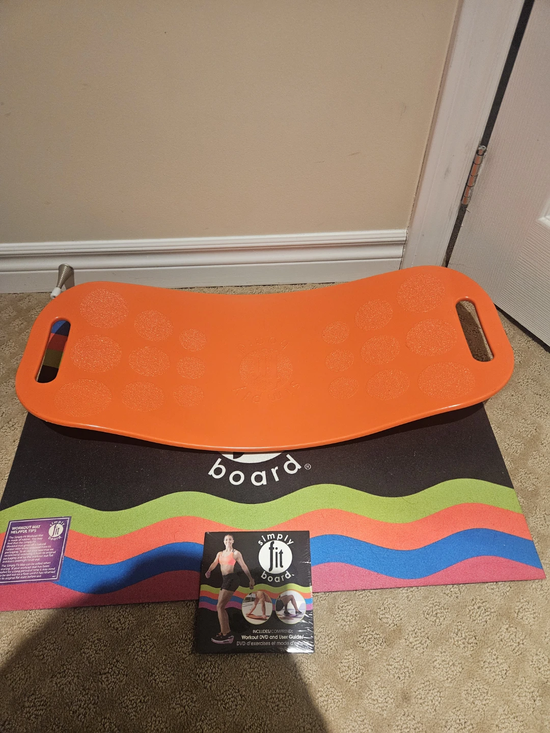 Balance Simply Board with mat, Yoga Mat &Ball &Workout Equipment