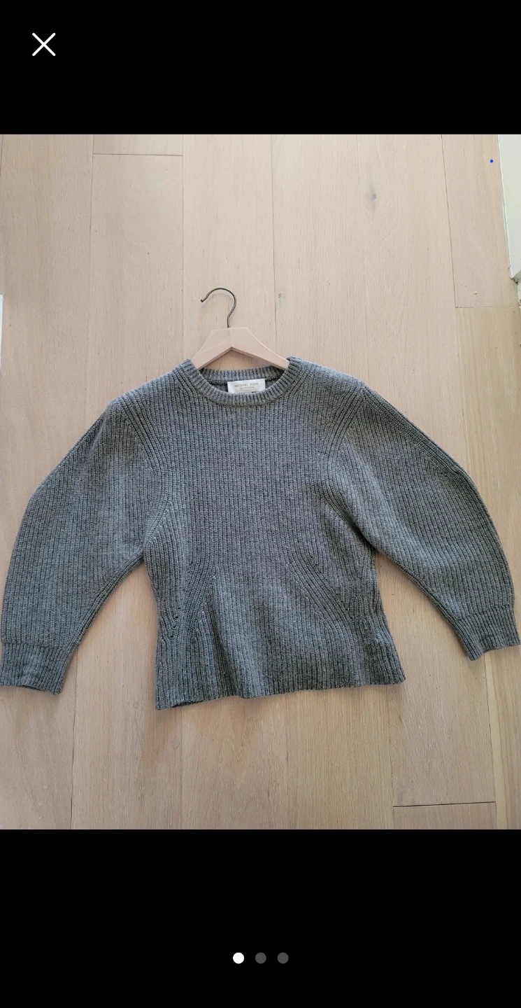 Michael Kors Gray Knit Sweater Size S