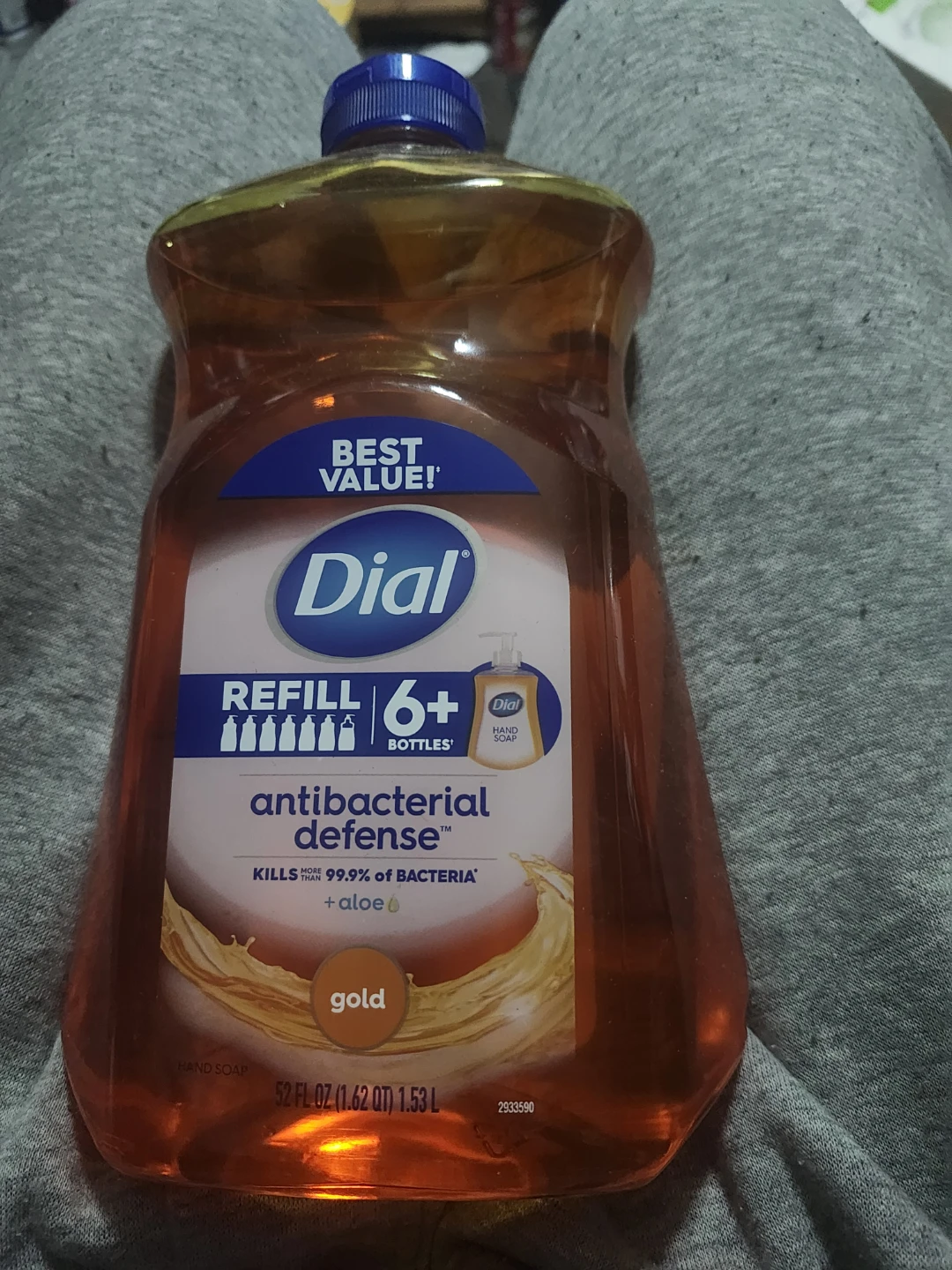 Dial Antibacterial Hand Soap, Gold, 52 oz