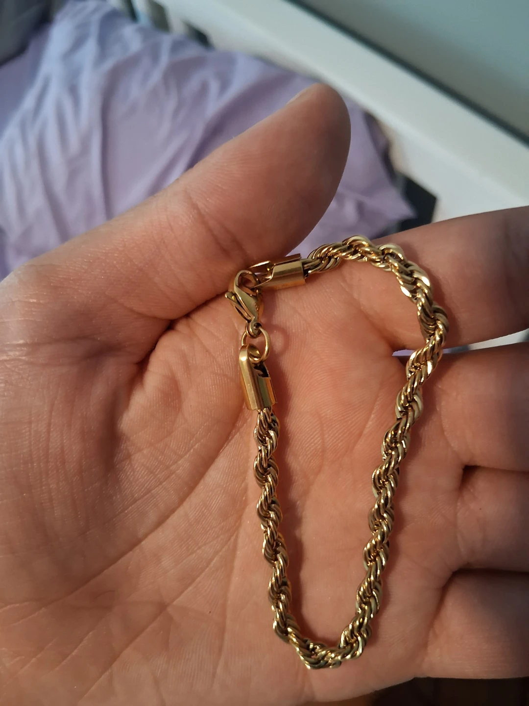 Gold Rope Chain Bracelet - photo 2