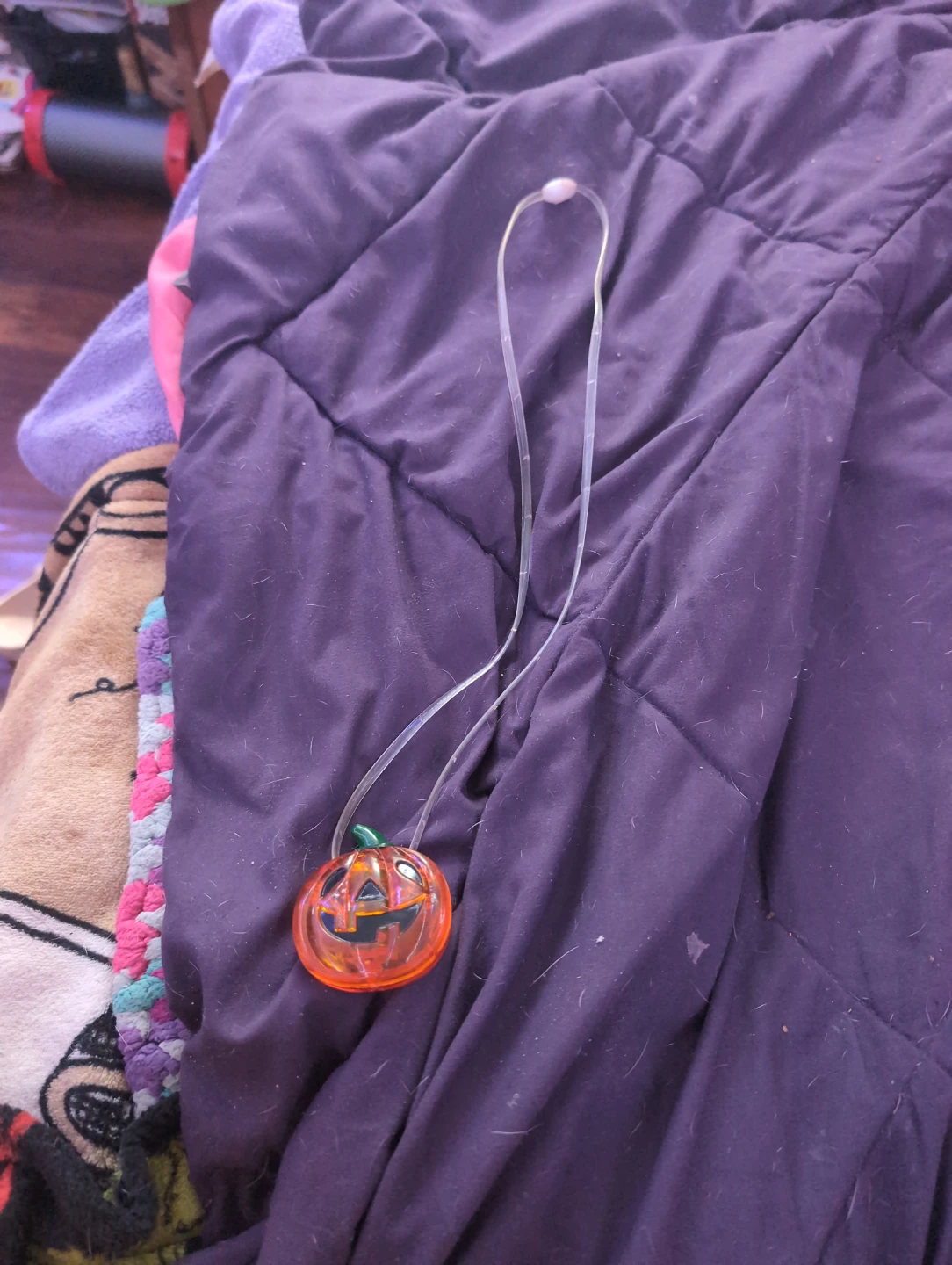 Light-Up Jack-o'-lantern Necklace