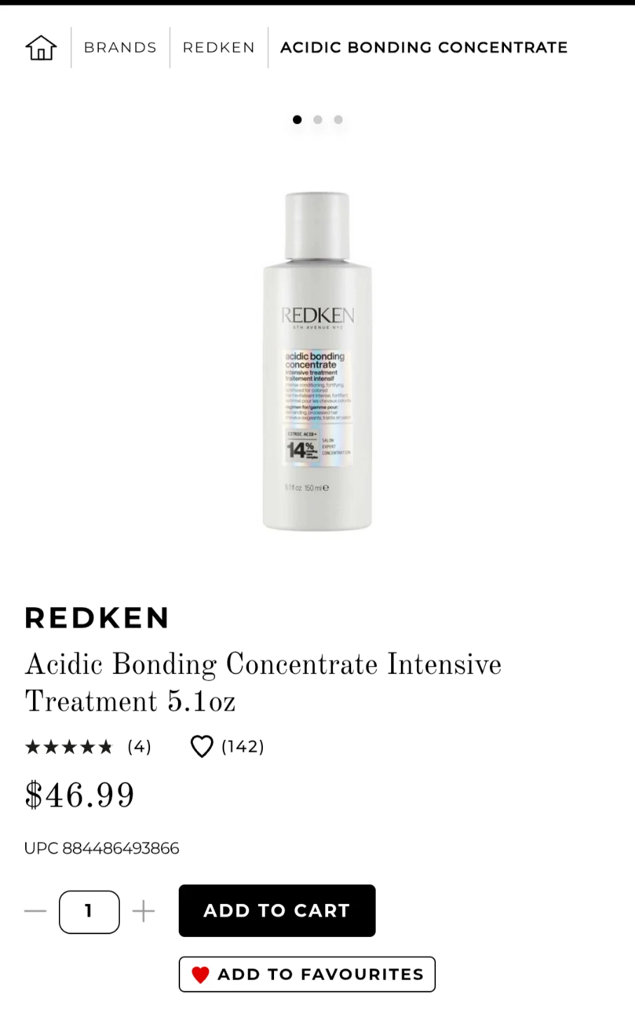Redken Acidic Bonding Concentrate Intensive Treatment 150ml