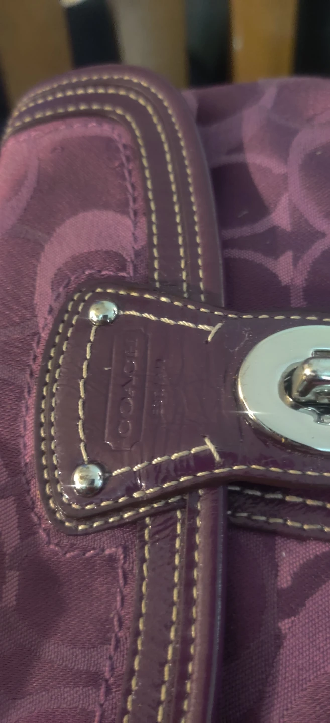 Coach Purple Signature C Clutch Wristlet - photo 4