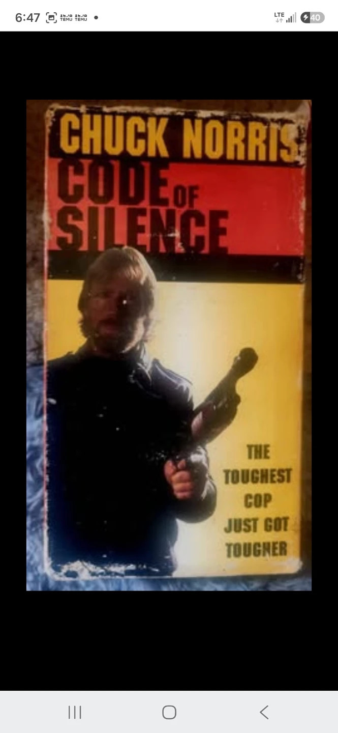 Chuck Norris Code of Silence Paperback Book