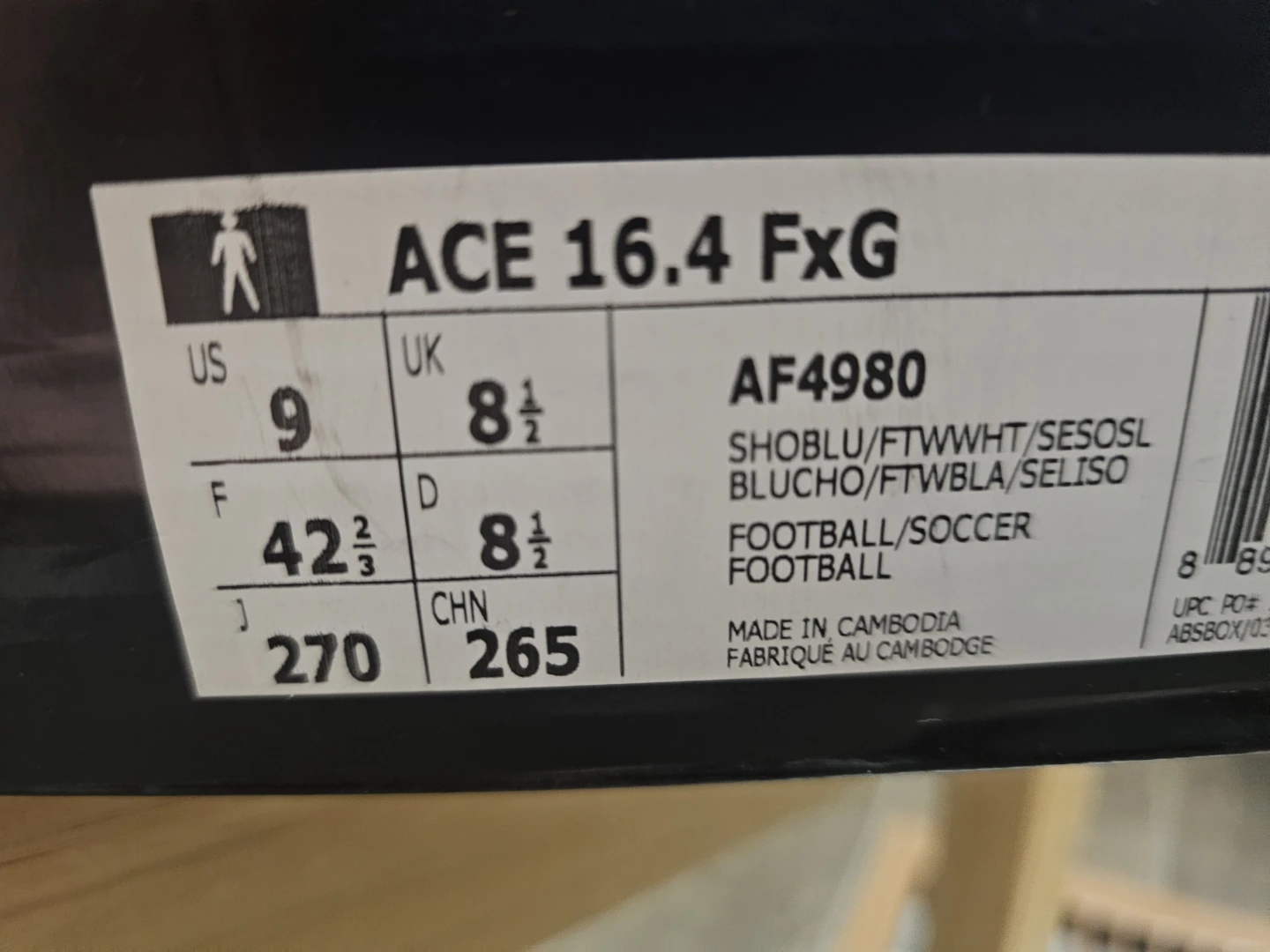 (BNIB) Adidas ACE 16.4 FxG Football Soccer Cleats - photo 4