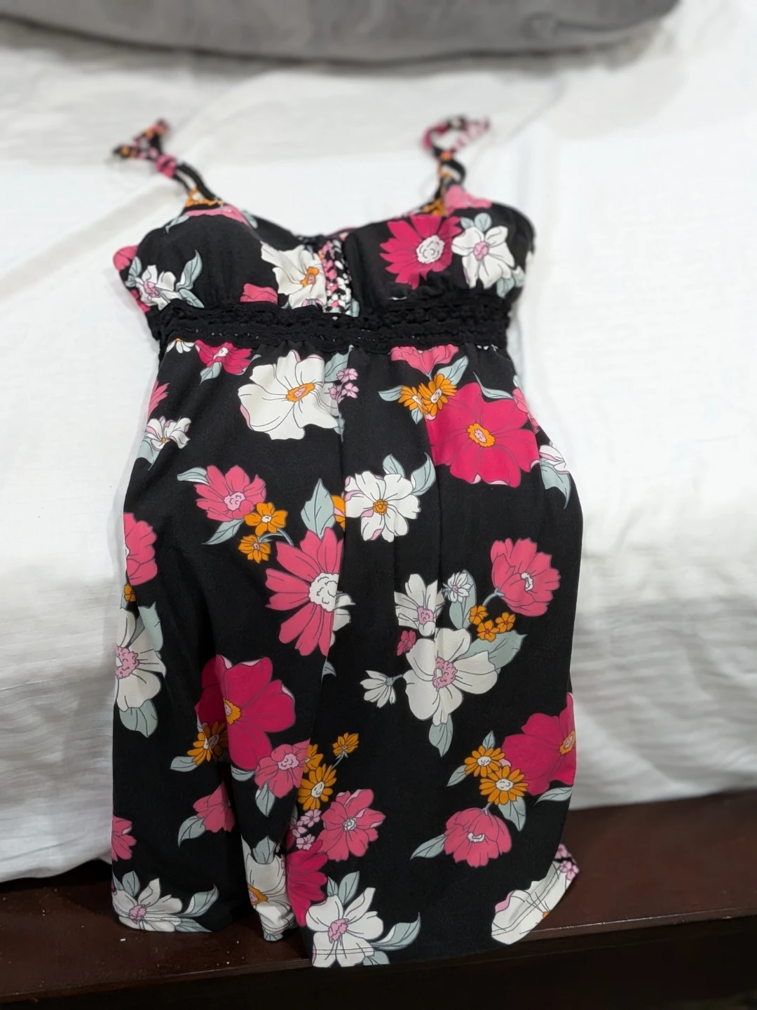 Floral Sundress and Printed Pajama Set