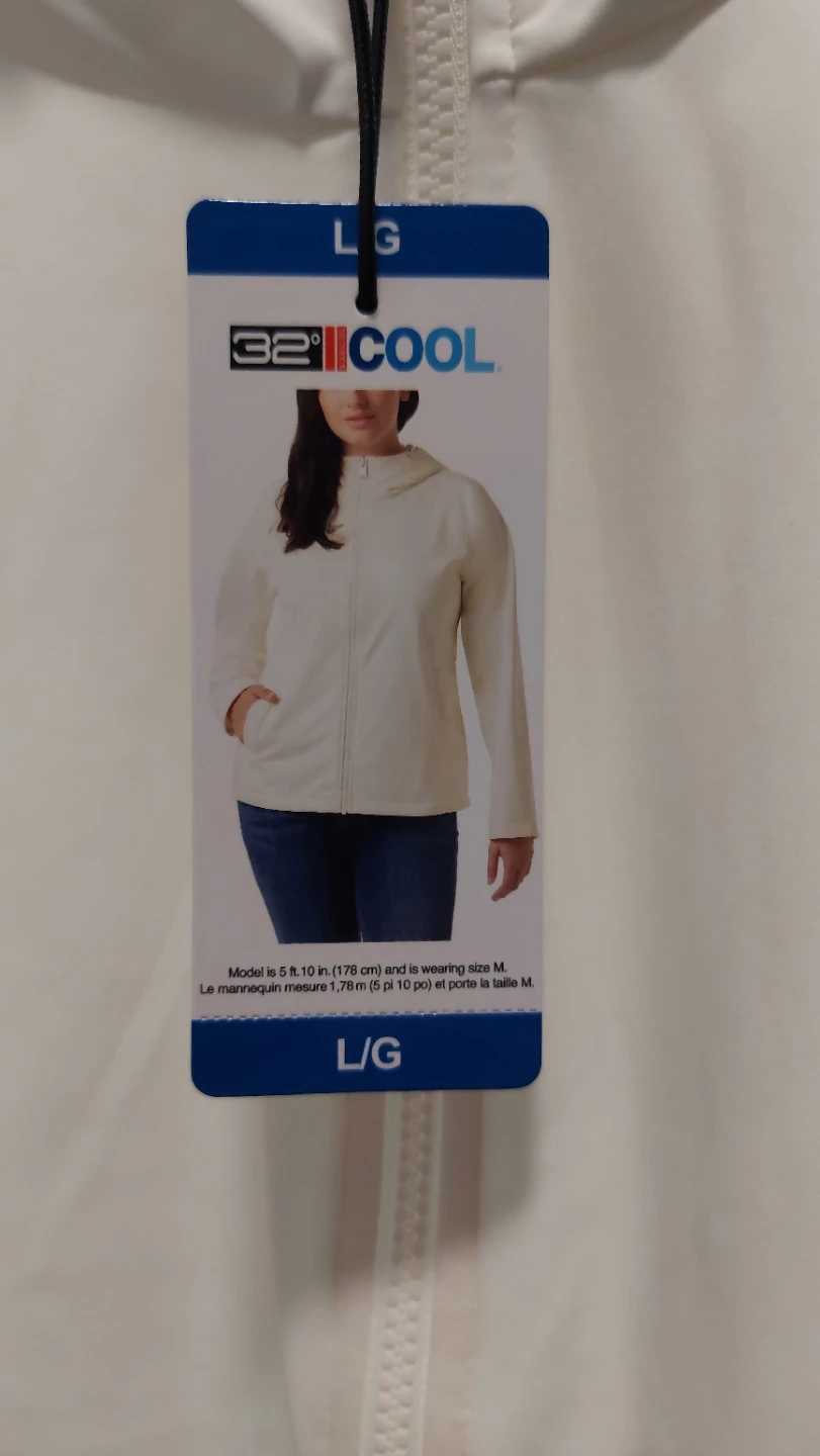 32 Degrees Cool Women's Hooded Jacket - Cream - Large - photo 4