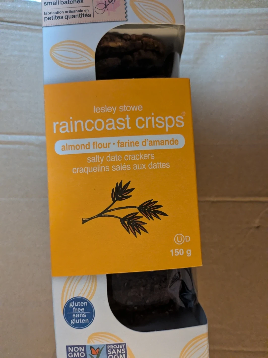 Lesley Stowe Raincoast Crisps Salty Date Crackers