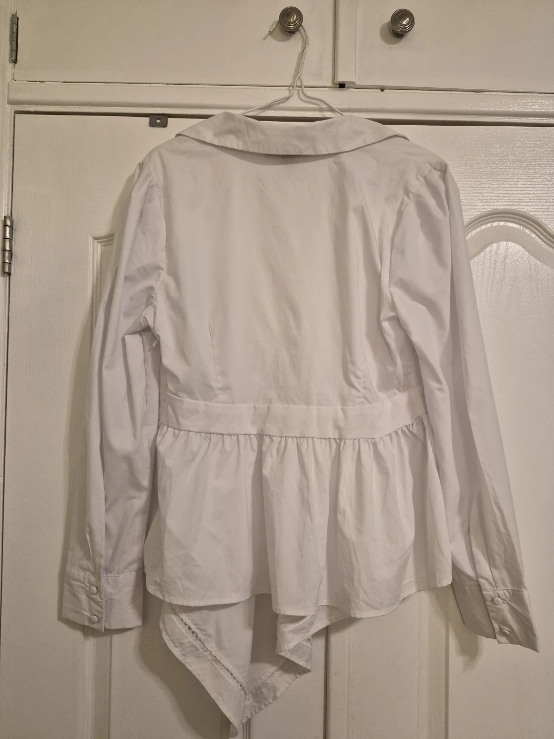 White Button-Up Shirt - photo 3
