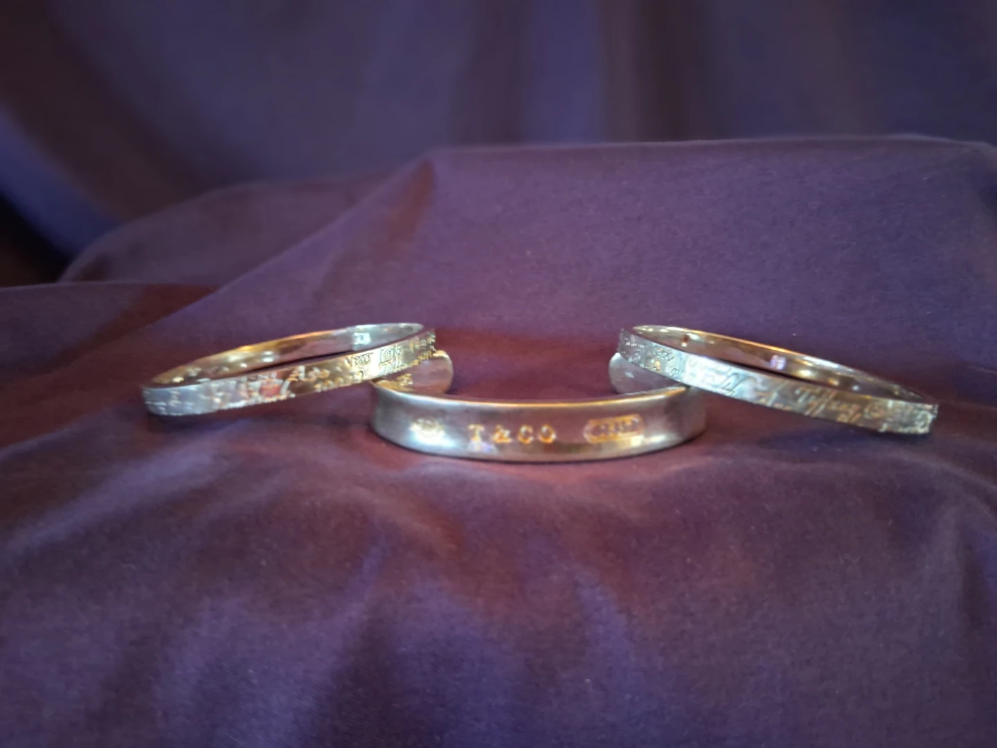 Vintage silver tiffany bracelets