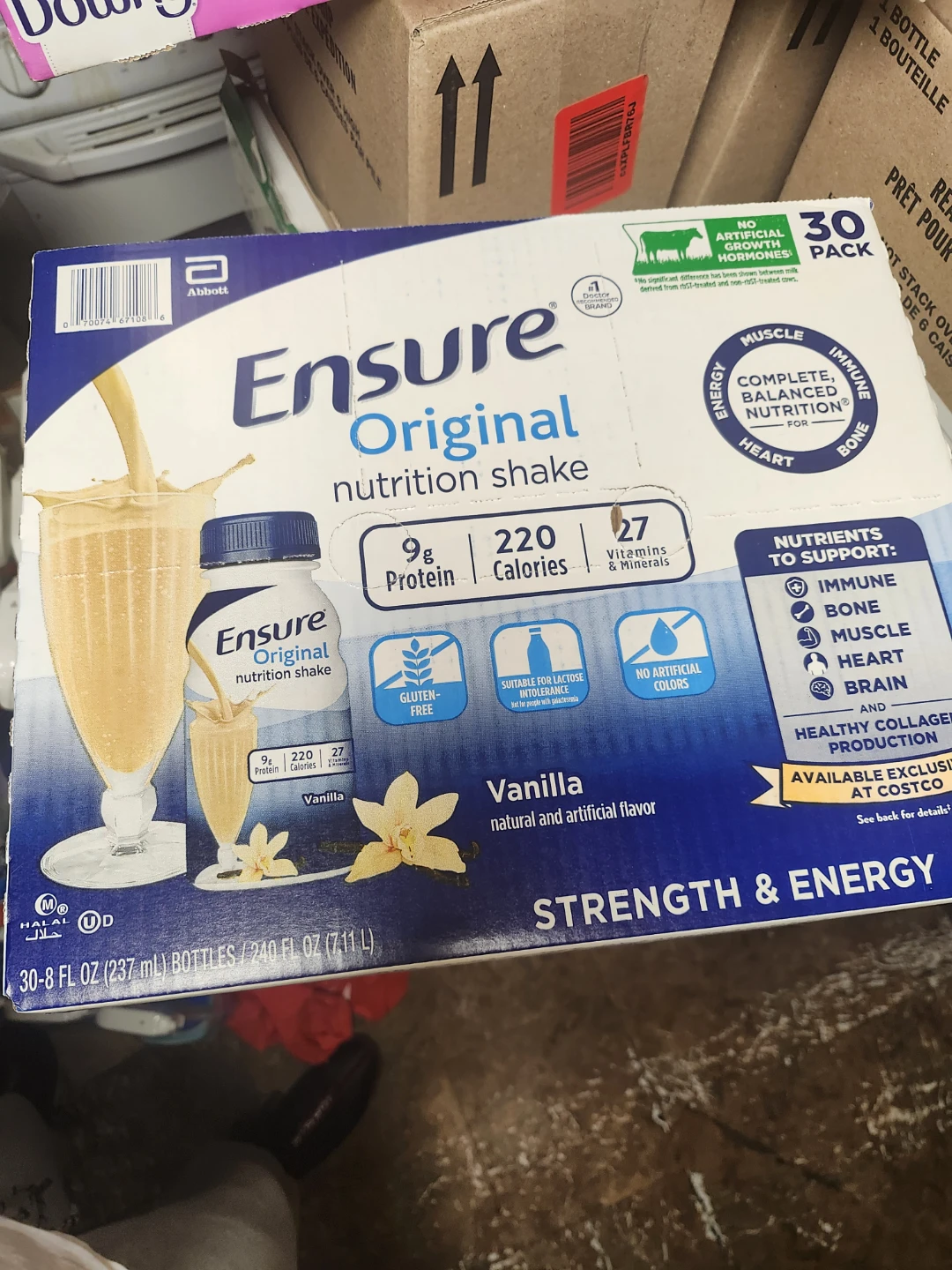 Ensure Original Nutrition Shake Vanilla - 30 Pack