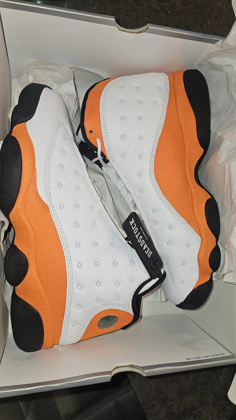 Air Jordan 13 Retro Orange White Black Sneakers
