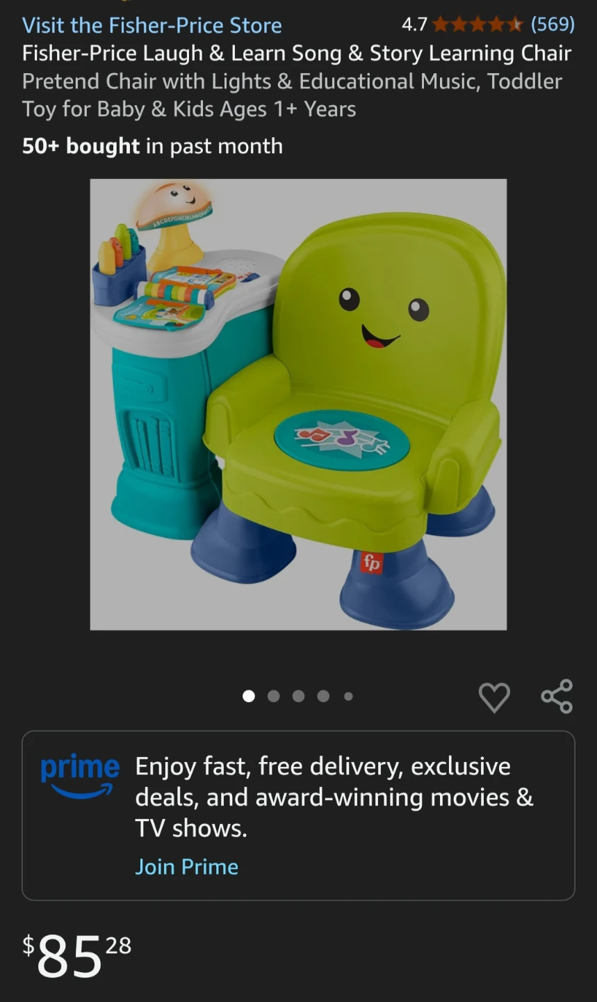 Fisher-Price Laugh & Learn Song & Story Learning Chair - photo 3