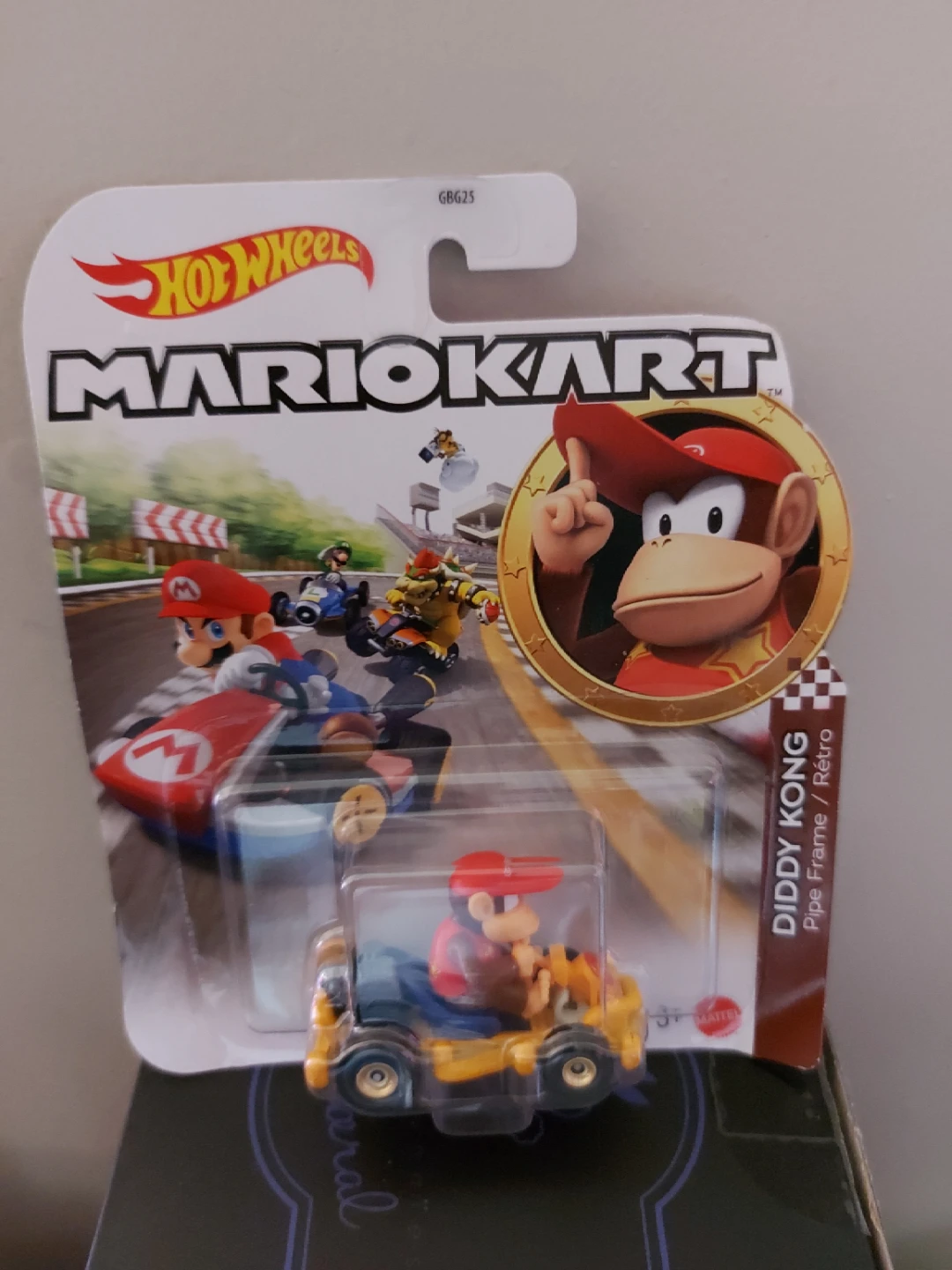 Hot Wheels Mario Kart Diddy Kong Pipe Frame / Retro Diecast Car