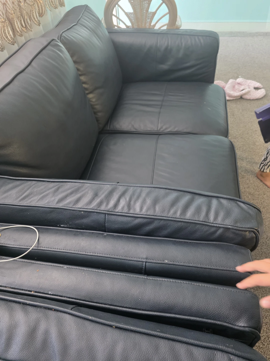 Black Leather Couch