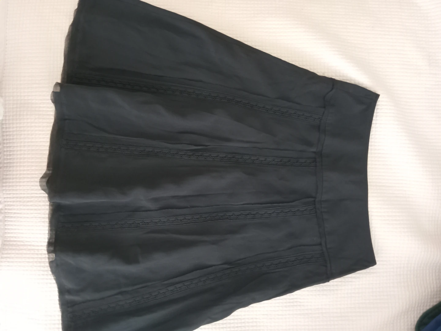 Sandra Azzalossi Black A-Line Skirt - Size 32